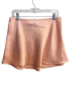 wild fable Peach Satin Slip Skirt